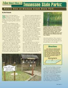 More Great Hikes in Nature Hike at Bledsoe Creek State Park By Bob Richards B