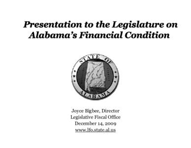 Microsoft PowerPoint - Slides for Presentation to the Legislaturepptx