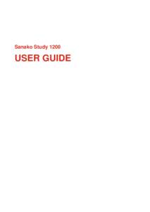 Sanako Study 1200 vUser Guide