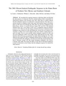 Seismology / Mechanics / Geology / Solid mechanics / Induced seismicity / Earthquake / Aftershock / Injection well / 200916 Oklahoma earthquake swarms / Oklahoma earthquake