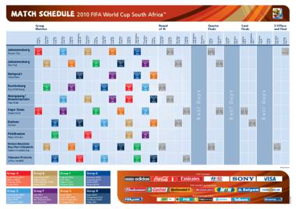 MATCH SCHEDULE 2010 FIFA World Cup South Africa  ™