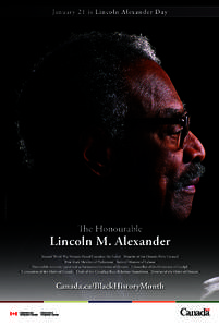 The Hon. Lincoln M. Alexander_12x18.indd