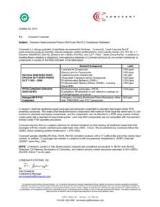 Microsoft Word - Conexant Statement of Compliance.doc