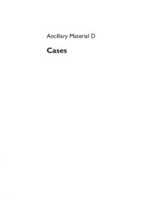 Ancillary Material D  Cases 122
