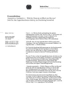 Heidtrud Henn Mitglied des Deutschen Bundestages Pressemitteilung Generation Grenzenlos – Welche Chancen eröffnet uns Europa? Jetzt für den Jugendmedienworkshop im Bundestag bewerben