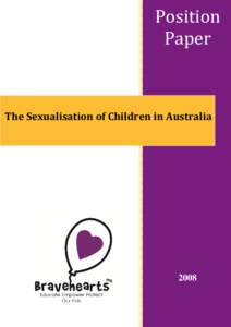 Position Paper The Sexualisation of Children in Australia  2008