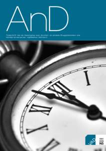 AnD  T i j d s c h r i f t v a n d e Ve r e n i g i n g v o o r A l c o h o l - e n a n d e r e D r u g p r o b l e m e n v z w Verschijnt vijf maal per jaar – Afgiftekantoor: 9099 Gent X  dec