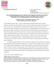 FOR IMMEDIATE RELEASE  Contact: Bonnie Goodman for Grand Parkdirect 