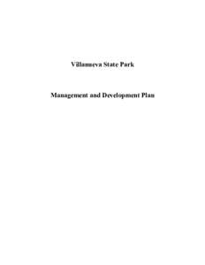 Villanueva State Park  Management and Development Plan Villanueva State Park