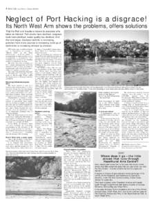 4 Shire Life Local Edition – October 2003 #75  Neglect of Port Hacking is a disgrace! Its North West Arm shows the problems, offers solutions That the Port is in trouble is known to everyone who takes an interest. Fish