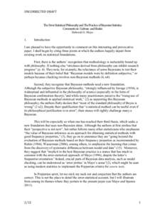 Bayesian statistics / Philosophy of science / Statistical theory / Bayesian probability / Likelihood principle / Frequentist inference / P-value / Bayesian inference / Confidence interval / Statistics / Statistical inference / Hypothesis testing