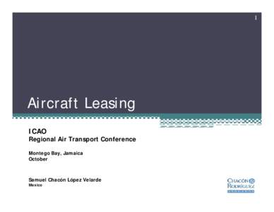 1  Aircraft Leasing ICAO  Regional Air Transport Conference