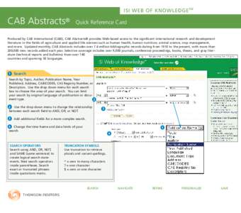 CAB Abstracts QRC:Layout 1.qxd