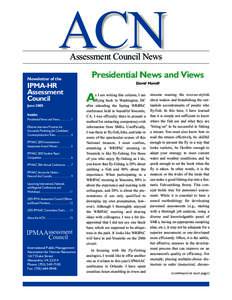 June 2005 Assessment Council News