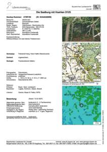 Die Saalburg mit Hoehlen D125  Geotop-Nummer: