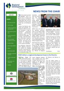NEWS FROM THE CHAIR June 2012 INSIDE  News from the Chair  RDAF Funding