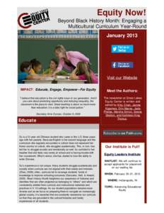 Great Lakes Equity Center Newsletter Archive - Jan 2013 Newsletter