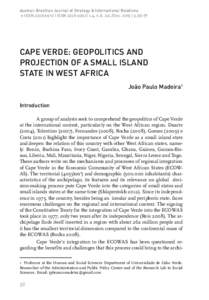 Island countries / African Union / Geopolitics / International relations theory / Political geography / Politics of Cape Verde / Economic Community of West African States / West Africa / Cape Verde / Bissau / Geostrategy / Sub-Saharan Africa