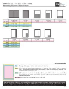 SIM Profile DC - Trim Size: [removed]x[removed]Advertising Mechanical Specifications Non Bleed  2 Page Spread