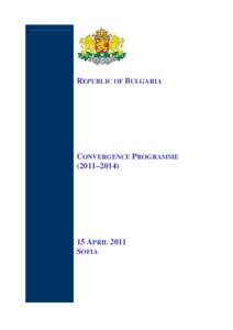 Convergence Programme of the Republic of Bulgaria