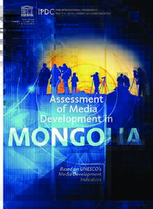 Assessment of media development in Mongolia; 2016