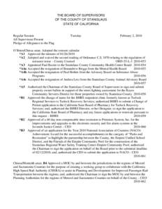 February 2, [removed]Board of Supervisors Minutes