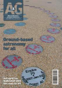 & NEWS AND REVIEWS IN ASTRONOMY & GEOPHYSICS JUNE 2005 • VOL. 46 • ISSUE 3  Astrogrid live