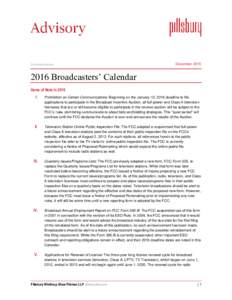 Broadcast engineering / Television technology / Broadcast law / Public file / Censorship of broadcasting in the United States / Federal Communications Commission / Low-power broadcasting / Royalty payment / SoundExchange / Broadcast relay station / Television in the United States / Lutheran ChurchMissouri Synod v. FCC