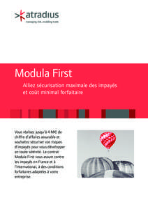 Modula First Alliez sécurisation maximale des impayés et coût minimal forfaitaire