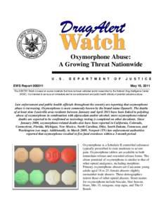 Oxymorphone Abuse: A Growing Threat Nationwide