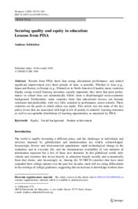 Organisation for Economic Co-operation and Development / Programme for International Student Assessment / Education reform / Andreas Schleicher / Standards-based education reform / Secondary education / E-learning / Education in Latin America / Education in Macau / Education / Youth / Educational research