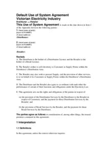 Microsoft Word - WP - Default Use of System Agreement October[removed]DOC