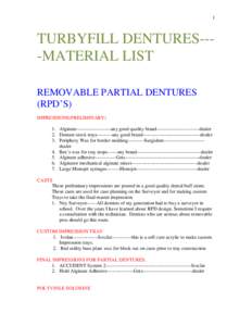 Dentures / Removable partial denture / Crown / Tooth / Dentsply / Impression / Embrasure / Dental restoration / Edentulism / Dentistry / Restorative dentistry / Prosthodontology