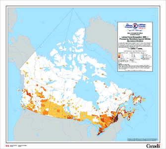 Political geography / Earth / Demographics of Canada / Government of Canada / National Occupational Classification / Atlas of Canada / Census geographic units of Canada / Map projection / Canada / Statistics Canada / Labor economics / Government