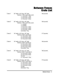 Palisade / Crate / Fences / History of North America / Americas