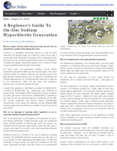Microsoft Word - WaterOnline_A Beginners Guide to Sodium Hypochlorite Generators_August_2014.docx