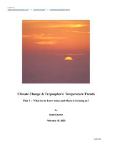 Climate history / Temperature / Advanced Microwave Sounding Unit / Global warming / Microwave sounding unit / Climate forcing / Remote Sensing Systems / Ozone depletion / Global climate model / Atmospheric sciences / Earth / Meteorology