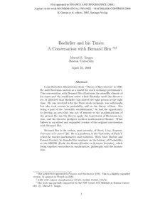 First appeared in FINANCE AND STOCHASTICS[removed]Appears in the book MATHEMATICAL FINANCE -- BACHELIER CONGRESS 2000 H. Geman et al. editors, 2002, Springer Verlag