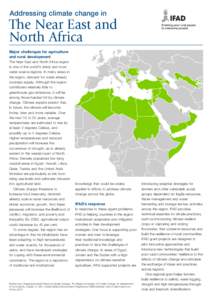 Addressing climate change in  The Near East and North Africa Major challenges for agriculture and rural development