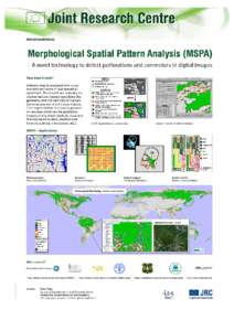 1. Title Morphological Spatial Pattern Analysis (MSPA) A novel technology to detect perforations and connectors in digital images 2. Customer/User European Commission, European Environment Agency, United States Forest S