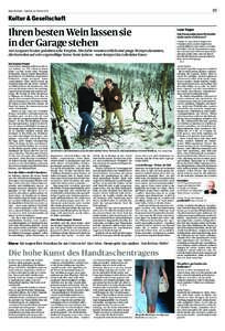 35  Tages-Anzeiger – Samstag, 16. Februar 2013 Kultur & Gesellschaft