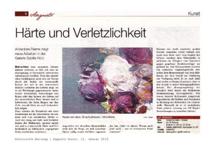 Sächsische Zeitung | Augusto Kunst, 12. Januar 2015   