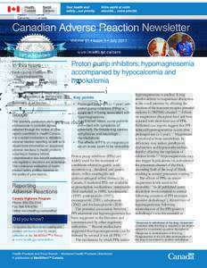 Canadian Adverse Reaction Newsletter[removed]Volume 21 • Issue 3 • July 2011