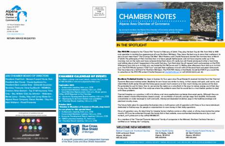 CHAMBER NOTES  September 2013 PRSRT STD U.S. POSTAGE