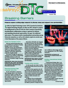 BULLETIN SUMMER | 04  Breaking Barriers