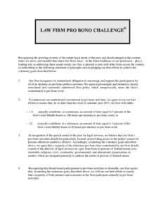 Steptoe & Johnson / Epstein Becker & Green / Giving / Pro bono / Law