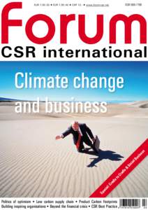 Forum ISSNEUR 7,50 (D) • EUR 7,50 (A) • CHF 12,- • www.forum-csr.net  CSR international