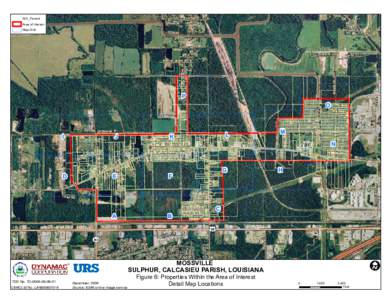 Figure 6 showing Properties within the Area of Interest, Mossville, Calcasieu Parish, Louisiana