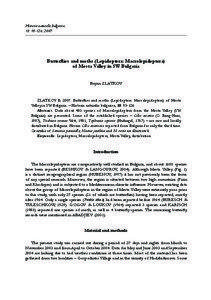 Historia naturalis bulgarica, 18: 95-126, 2007