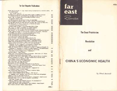 40c  lar [ast Reporler Publications ME BACKGRO UND ON TIIE GRE AT PRO LE TARIA}.I RE VOLU TION IN CHINA By Maud Russell See inside page 32